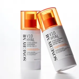 Some By Mi V10 Hyal Hydra Capsule Sunscreen ochranný krém pre citlivú a intolerantnú pleť SPF 50+ 40 ml