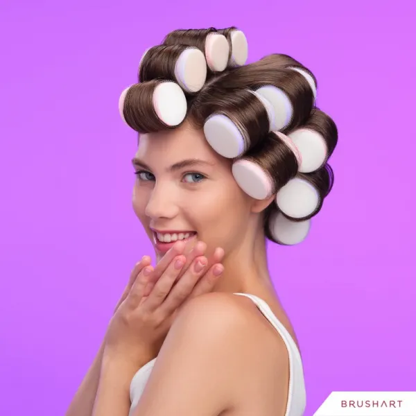 BrushArt Hair Foam hair rollers samodržiace natáčky 8 ks