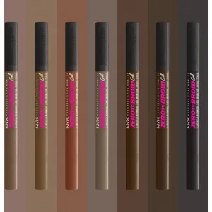 NYX Professional Makeup Zero To Brow Gel gél na obočie s aplikátorom odtieň 08 Black 2 ml