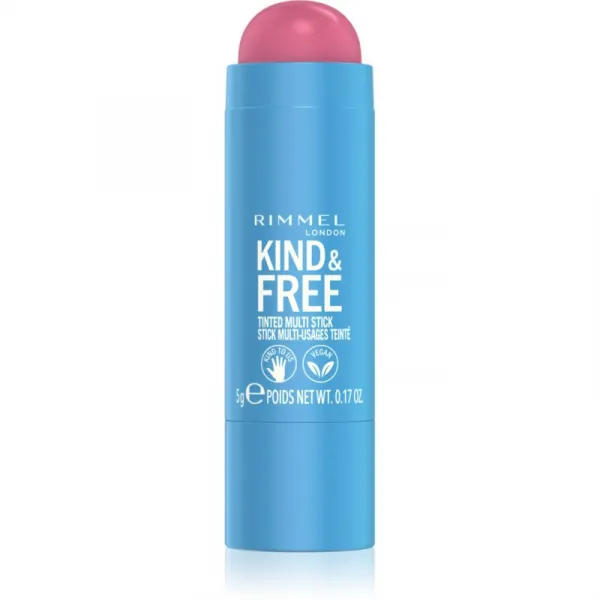 Rimmel Kind & Free multifunkčné líčidlo na oči, pery a tvár odtieň 003 Pink Heat 5 g