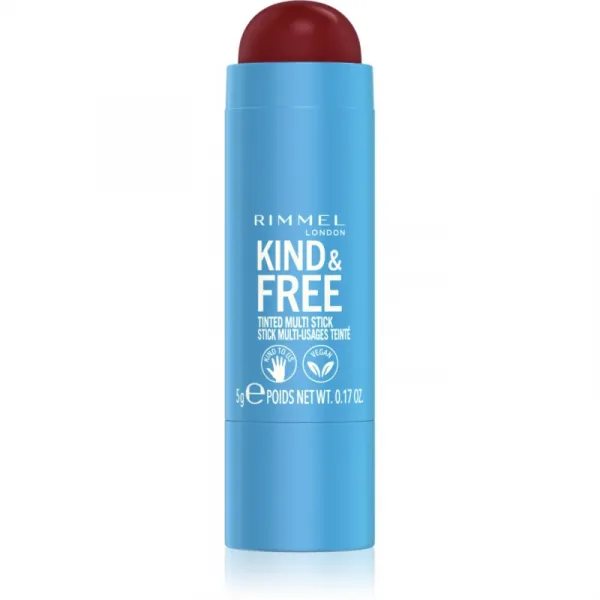 Rimmel Kind & Free multifunkčné líčidlo na oči, pery a tvár odtieň 005 Berry Sweet 5 g