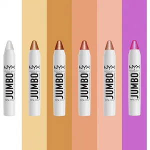 NYX Professional Makeup Jumbo Multi-Use Highlighter Stick krémový rozjasňovač v ceruzke odtieň 06 Flan 2,7 g