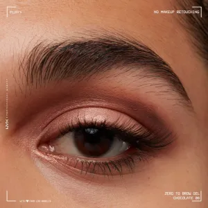 NYX Professional Makeup Zero To Brow Gel gél na obočie s aplikátorom odtieň 06 Chocolate 2 ml