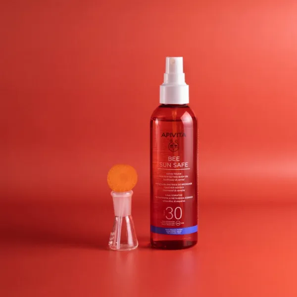 Apivita Bee Sun Safe Satin Touch Oil SPF30 olej na opaľovanie SPF 30 200 ml