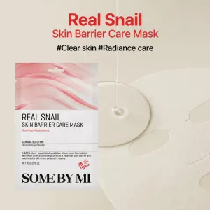 Some By Mi Clinical Solution Snail Skin Barrier Care Mask posilňujúca plátienková maska pre regeneráciu a obnovu pleti 20 g