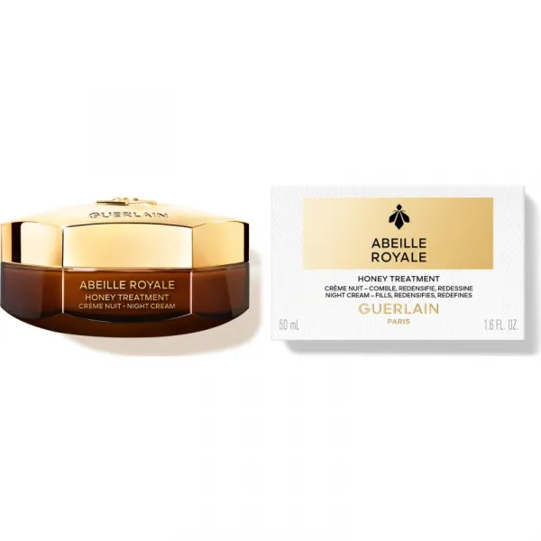 GUERLAIN Abeille Royale Honey Treatment Night Cream nočný spevňujúci a protivráskový krém plniteľný 50 ml