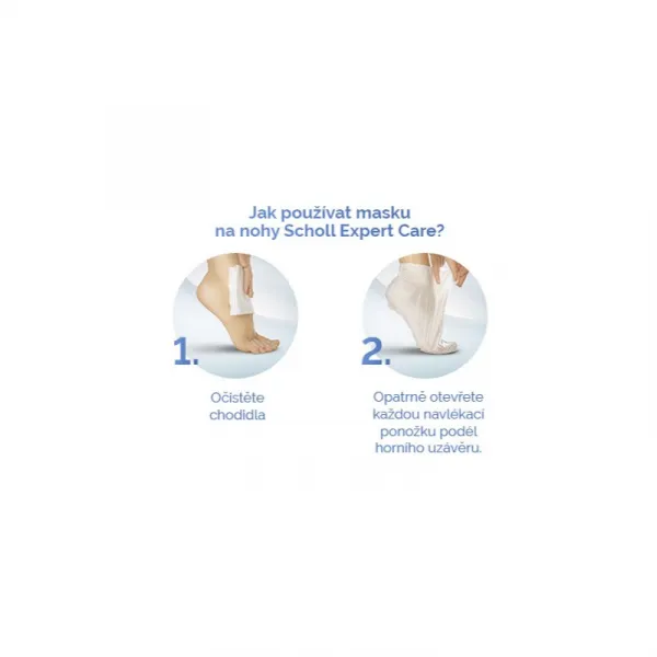 Scholl Pedimask™ Macadamia Oil hĺbkovo vyživujúca maska na nohy 1 ks