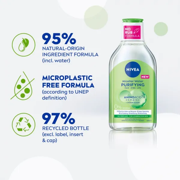 Nivea Purifying čistiaca micelárna voda 400 ml