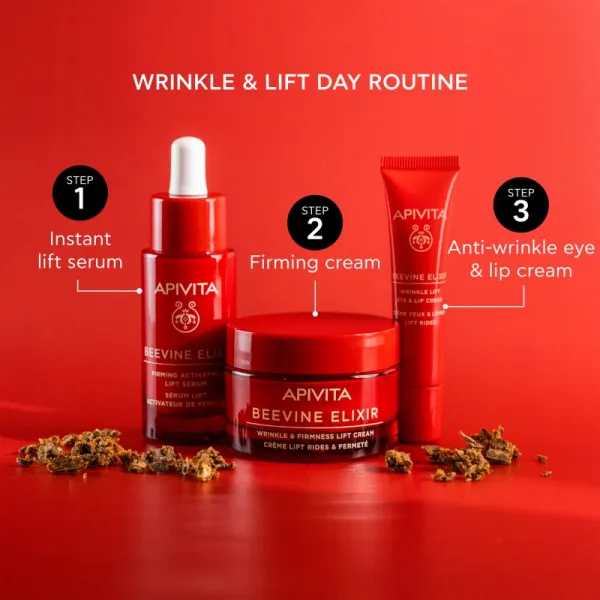 APIVITA BeeVine Elixir Lift Cream Rich Denný krém proti vráskam 50 ml