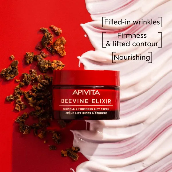 Apivita Beevine Elixir Cream Rich liftingový spevňujúci krém na výživu pleti a udržanie jej prirodzenej hydratácie 50 ml