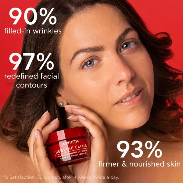 APIVITA BeeVine Elixir Lift Cream Rich Denný krém proti vráskam 50 ml