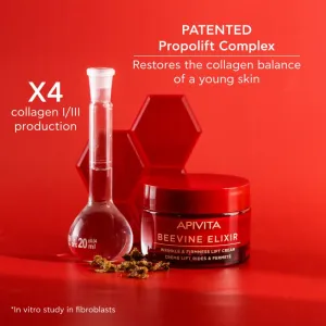 APIVITA BeeVine Elixir Lift Cream Rich Denný krém proti vráskam 50 ml