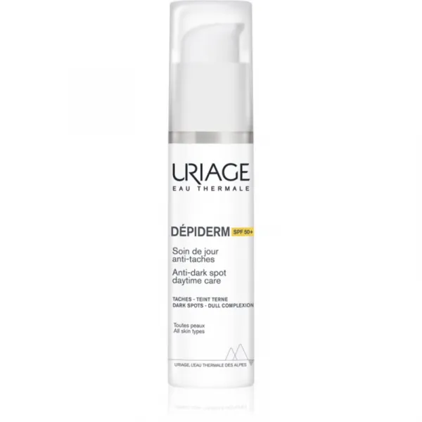 Uriage Dépiderm Anti-dark Spot Daytime Care ochranný denný krém k prevencii pigmentových škvŕn SPF 50+ 30 ml