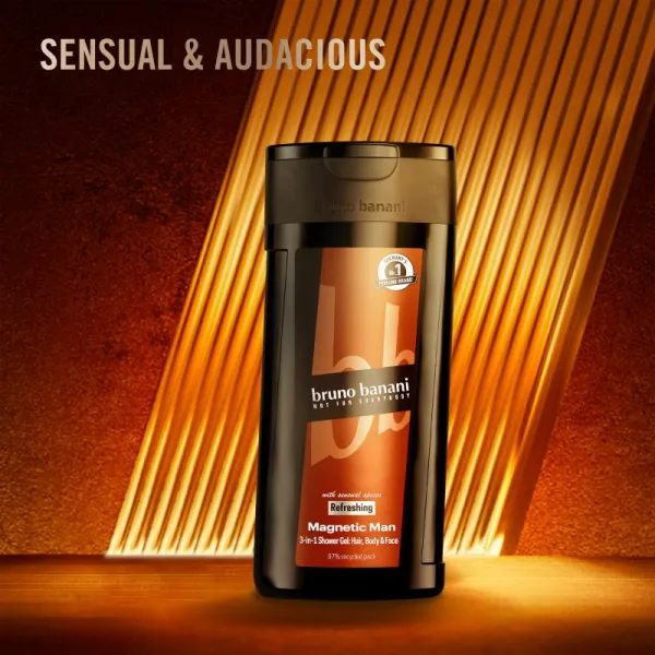 Bruno Banani Magnetic Man parfumovaný sprchovací gél 3v1 pre mužov 250 ml