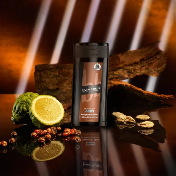 Bruno Banani Magnetic Man parfumovaný sprchovací gél 3v1 pre mužov 250 ml