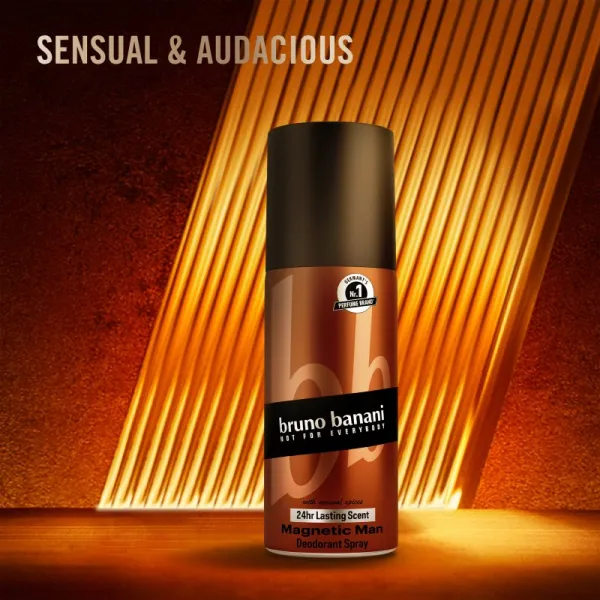 Bruno Banani Magnetic Man dezodorant v spreji 24h pre mužov 150 ml
