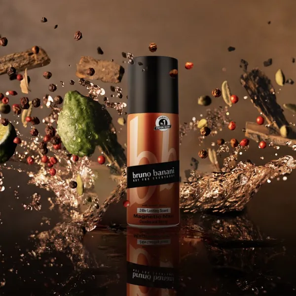 Bruno Banani Magnetic Man dezodorant v spreji 24h pre mužov 150 ml