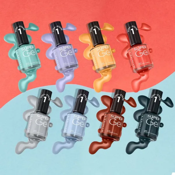 Rimmel Super Gel gélový lak na nechty bez použitia UV/LED lampy odtieň 093 Peppermint Promise 12 ml