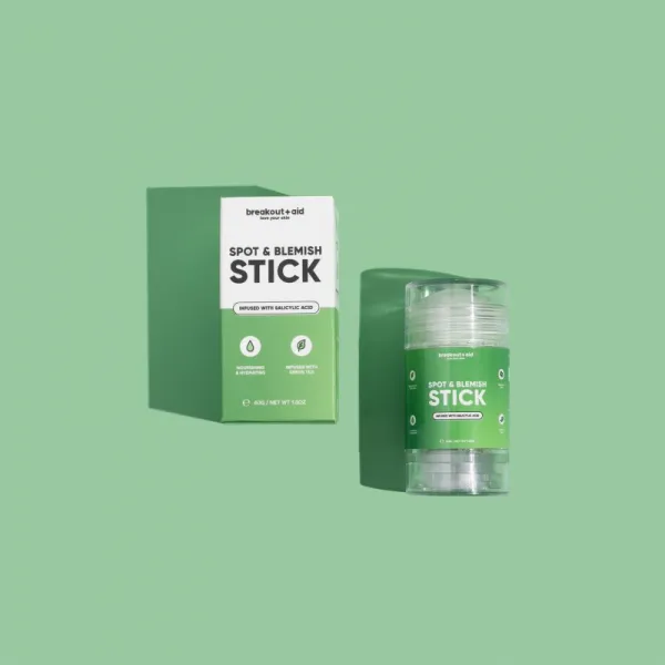 breakout + aid Spot & Blemish Stick kaolínová pleťová maska pre problematickú pleť 40 g