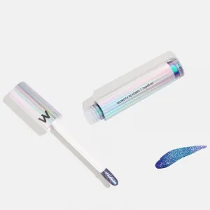 WONDERSKIN Wonder Blading Top Gloss lesk na pery s trblietkami odtieň Blue Glitter 4 ml