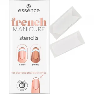 essence French MANICURE šablóny na francúzsku manikúru 60 ks