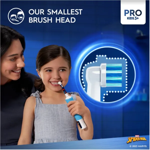 Oral-B PRO Kids 3+ Spiderman II elektrická zubná kefka pre deti 1 ks