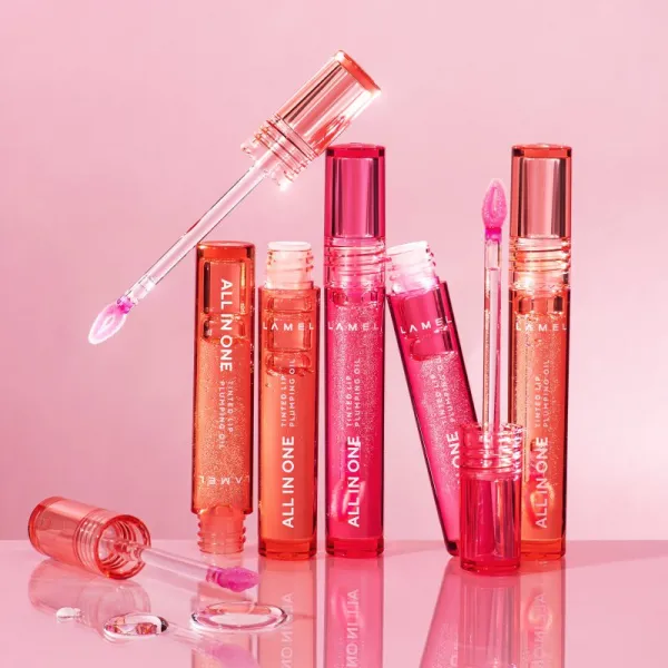 LAMEL All in One Lip Tinted Plumping Oil tónovací olej na pery pre zväčšenie objemu № 403 Watermelon 3 ml