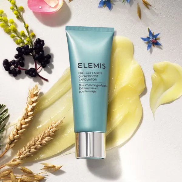 Elemis Pro-Collagen Glow Boost Exfoliator čistiaci peeling pre rozjasnenie a vyhladenie pleti 100 ml