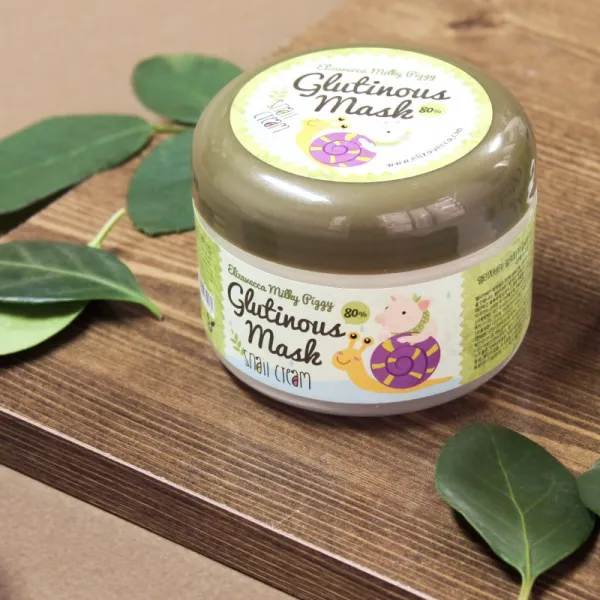 Elizavecca Milky Piggy Glutinous Mask 80% Snail Cream intenzívne hydratačná a vyživujúca maska s extraktom zo slimáka 100 g