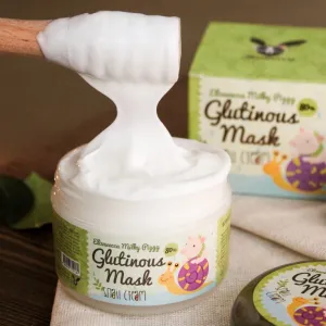 Elizavecca Milky Piggy Glutinous Mask 80% Snail Cream intenzívne hydratačná a vyživujúca maska s extraktom zo slimáka 100 g