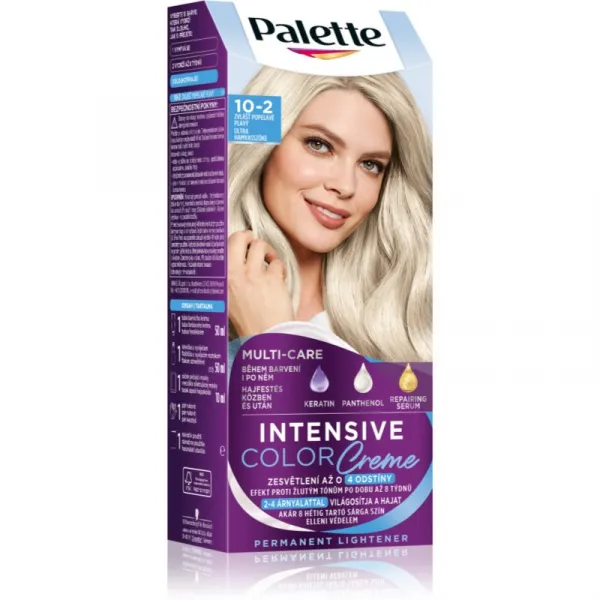 Palette Intensive Color Creme farba na vlasy zvlášť popolavoplavý 10-2
