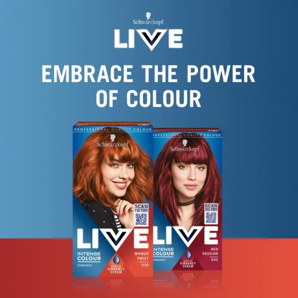 Schwarzkopf LIVE Intense Colour permanentná farba na vlasy odtieň 030 Mango Twist 1 ks