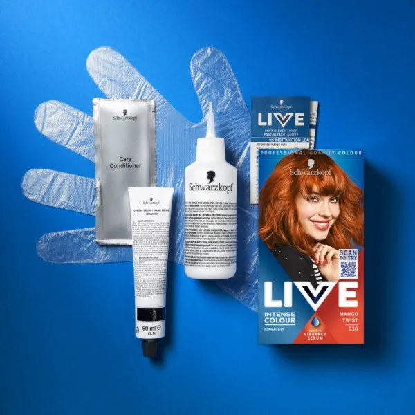 Schwarzkopf LIVE Intense Colour permanentná farba na vlasy odtieň 030 Mango Twist 1 ks
