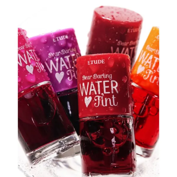 ETUDE Dear Darling Water Tint farba na pery s hydratačným účinkom odtieň #02 Cherry 9 g