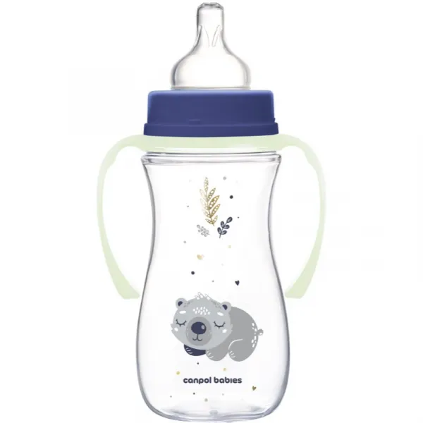Canpol babies EasyStart Sleepy Koala 300 ml dojčenská fľaša 12 m+ Blue 300 ml