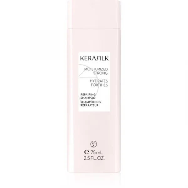 KERASILK Essentials Repairing Shampoo čistiaci a vyživujúci šampón pre suché a poškodené vlasy 75 ml