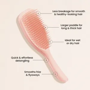 Tangle Teezer Large Ultimate Detangler Peachy Glow kefa na vlasy 1 ks