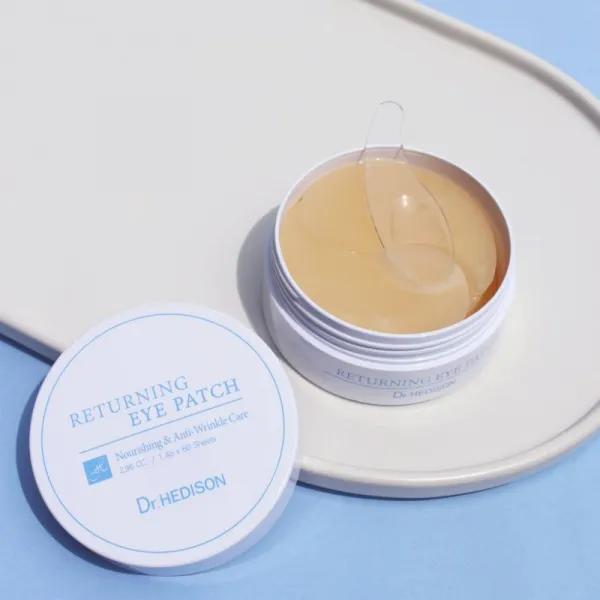 Dr. HEDISON Nourishing & Anti-Wrinkle Care hydrogélová maska na očné okolie proti tmavým kruhom 60 ks