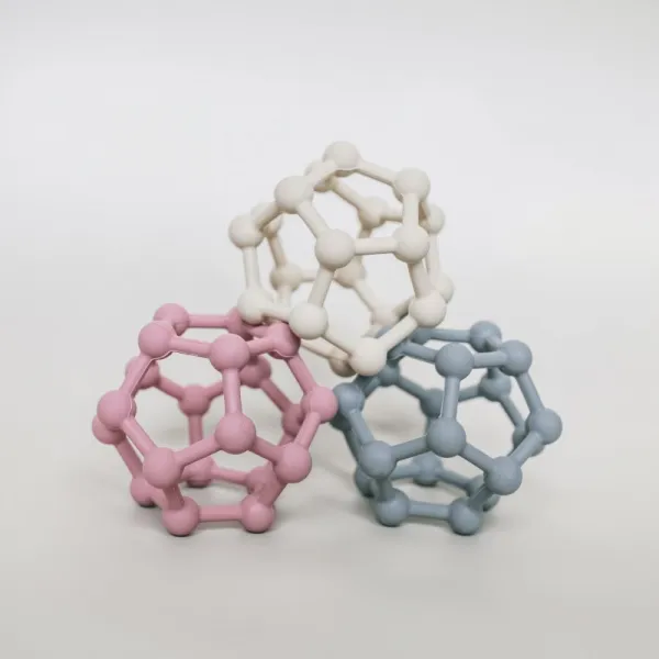Zopa Silicone Teether Atom hryzadielko Sand Beige 1 ks