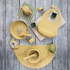 Zopa Silicone Set jedálenská sada Mustard Yellow