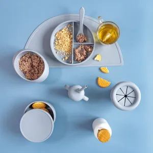Zopa Silicone Divided Plate delený tanier s prísavkou Dove Grey 1 ks