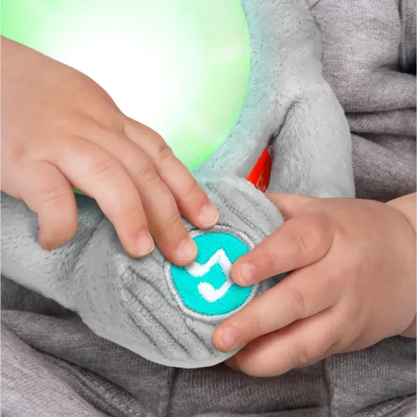 BRIGHT STARTS Hračka plyšová hudobná svietiaca Hug-a-bye Baby™ sloník 0m+