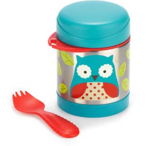 SKIP HOP Zoo Termoska na jedlo s lyžičko/vidličkou Sovička 325 ml, 3r+