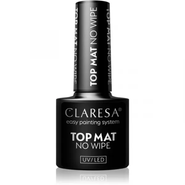 Claresa UV/LED Top Mat No Wipe vrchný gélový lak pre matný vzhľad 5 g