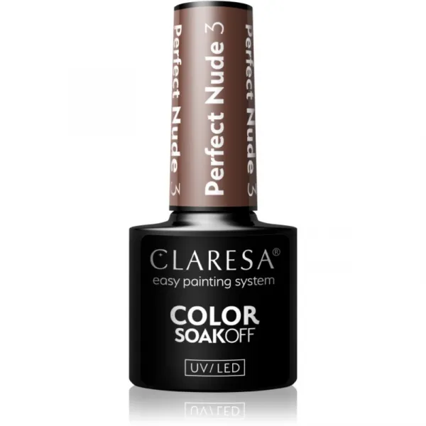Claresa SoakOff UV/LED Color Perfect Nude gélový lak na nechty odtieň 3 5 g