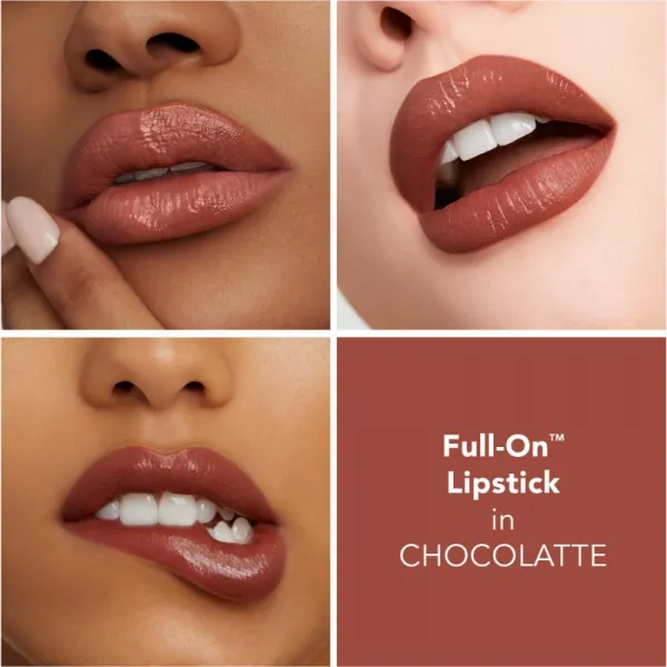 Buxom FULL-ON™ SATIN LIPSTICK krémový rúž so zväčšujúcim efektom odtieň Chocolatte 2,5 ml