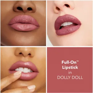 Buxom FULL-ON™ SATIN LIPSTICK krémový rúž so zväčšujúcim efektom odtieň Dolly Doll 2,5 ml