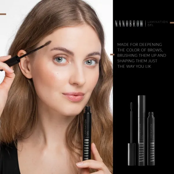 Nanobrow Lamination Gel gél na obočie odtieň Brown 7 ml