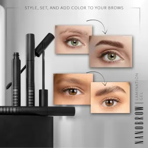 Nanobrow Lamination Gel gél na obočie odtieň Brown 7 ml