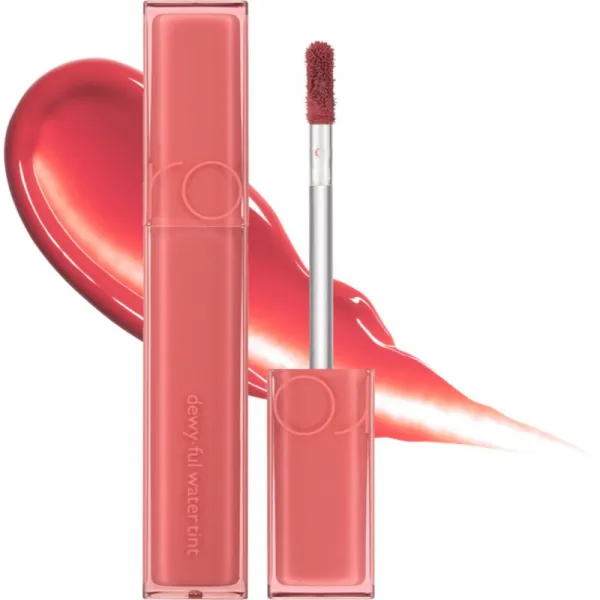 rom&nd Dewy Ful Water Tint dlhotrvajúci lesk na pery odtieň #01 In Coral 5 g